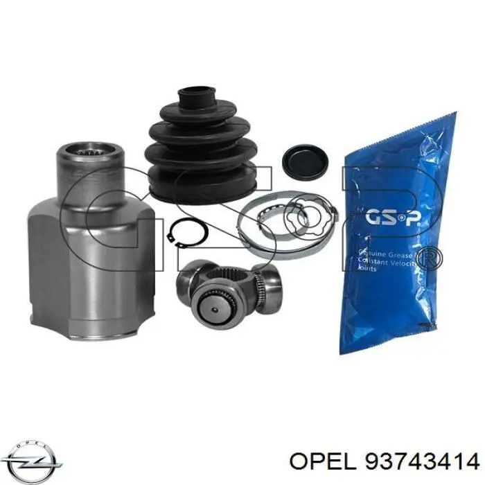ШРКШ внутрішній, передній, правий Opel 93743414 ціна, від 32.72 USD