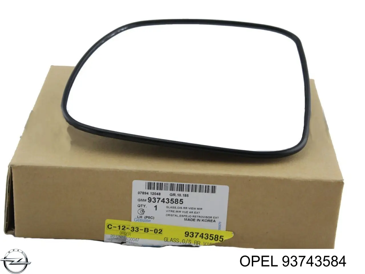  Opel 93743584 ціна, від 59.60 USD