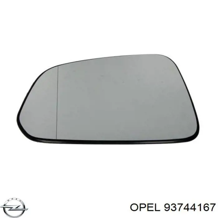 Купити 93744167 Opel Дзеркальний елемент дзеркала заднього виду, лівого