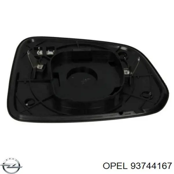 93744167 Opel дзеркальний елемент дзеркала заднього виду, лівого