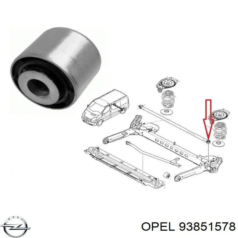 Штанги реактивні задньої підвіски Opel 93851578 ціна, від 8.06 USD