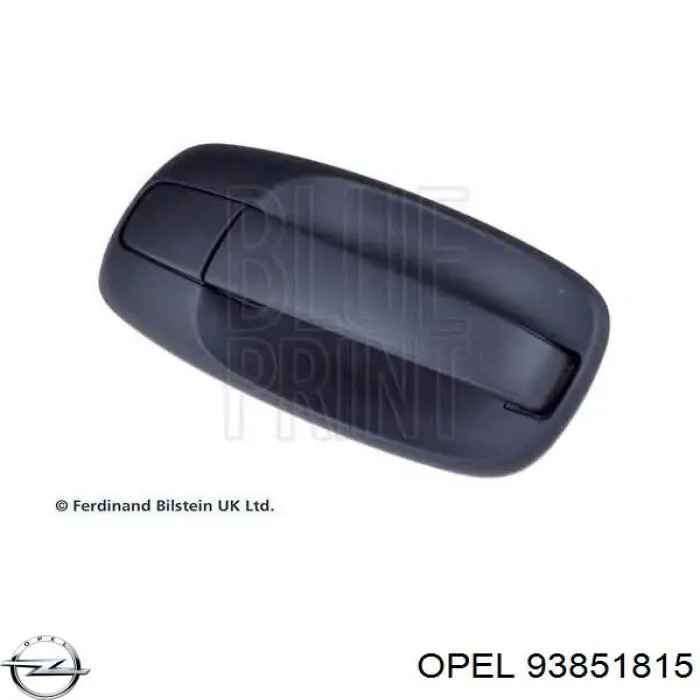 Ручка задньої (двостулкової) двері права зовнішня Opel 93851815 ціна, від 17.64 USD