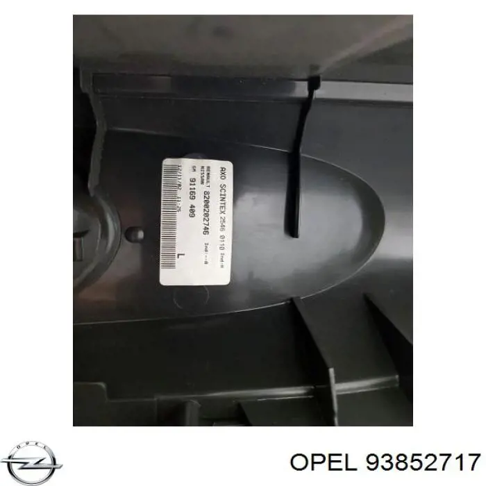 Ліхтар задній лівий Opel 93852717 ціна, від 100.66 USD