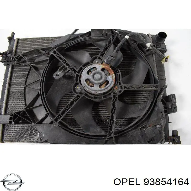93854164 Opel Радіатор охолодження двигуна