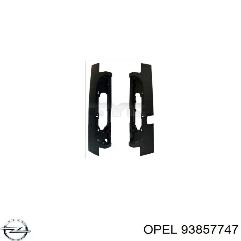Накладка заднього ліхтаря Opel 93857747 ціна, від 34.31 USD