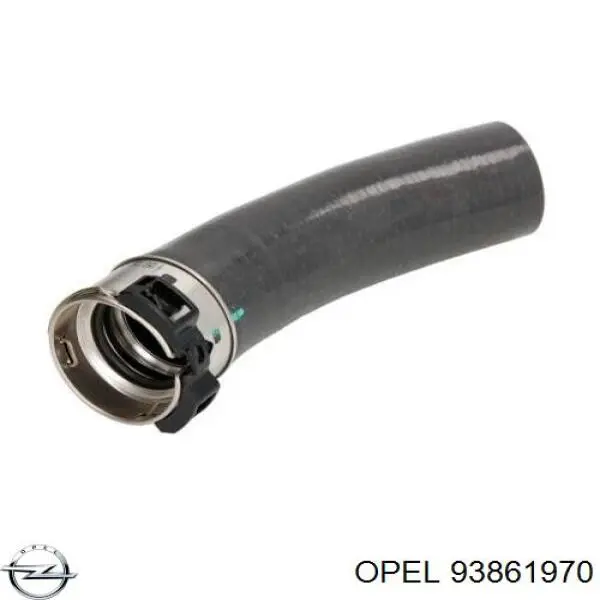 93861970 Opel шланг/патрубок інтеркулера, лівий
