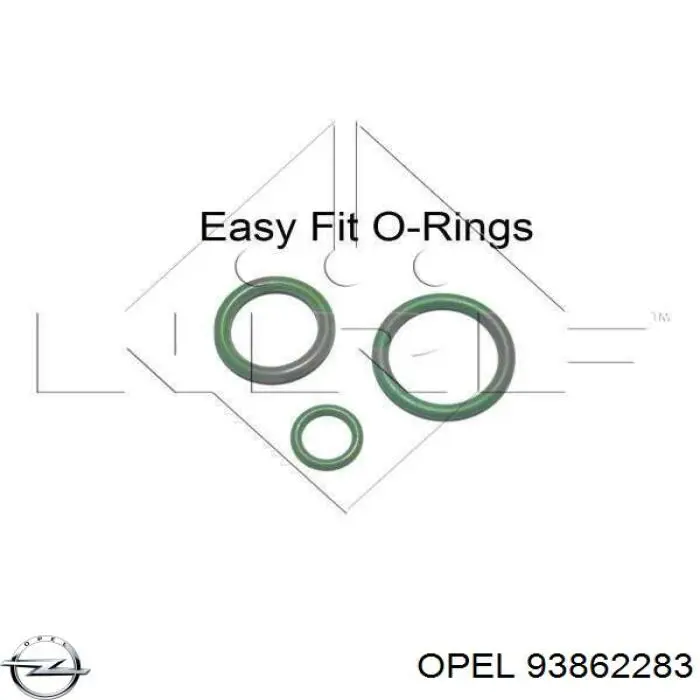 Конденсатор кондиціонера Opel 93862283 ціна, від 82.08 USD