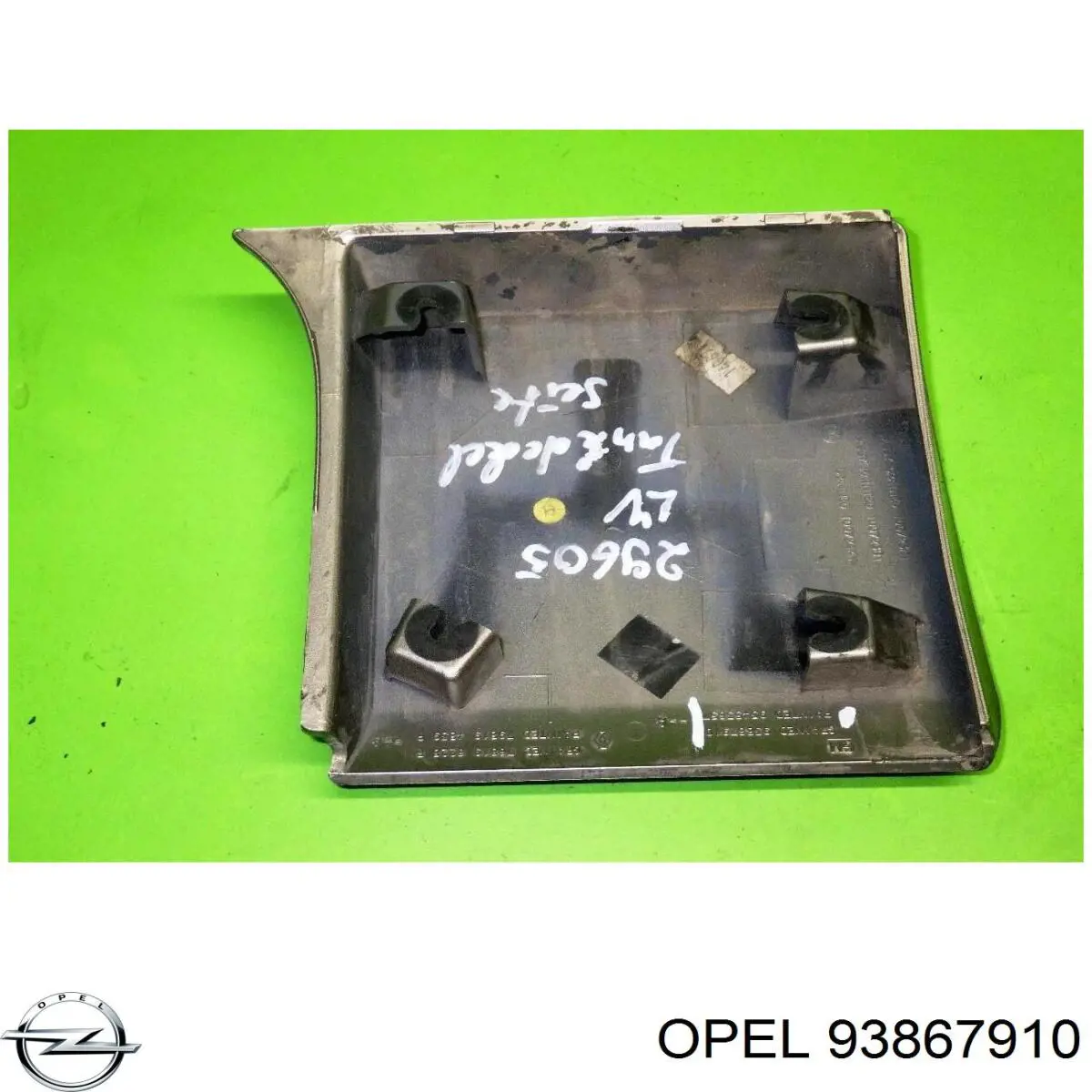93867910 Opel накладка стійки кузова зовнішня, передня ліва