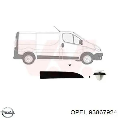 Купити 93867924 Renault (RVI) Молдинг передньої правої двері