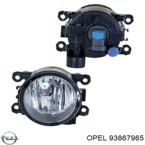 Фара протитуманна, права Opel 93867965 ціна, від 55.41 USD