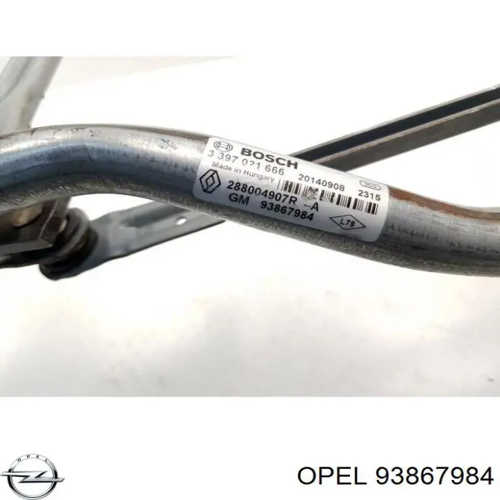 Купити 93867984 Opel Фішка (роз'єм) мотора склоочисника