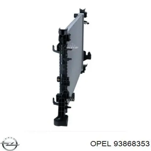 93868353 Opel Радіатор охолодження двигуна
