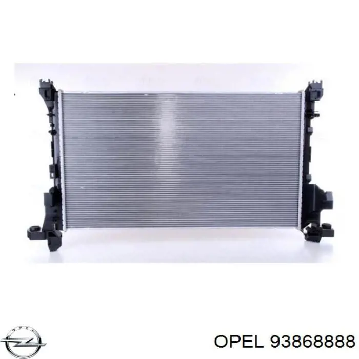 93868888 Opel Радіатор охолодження двигуна