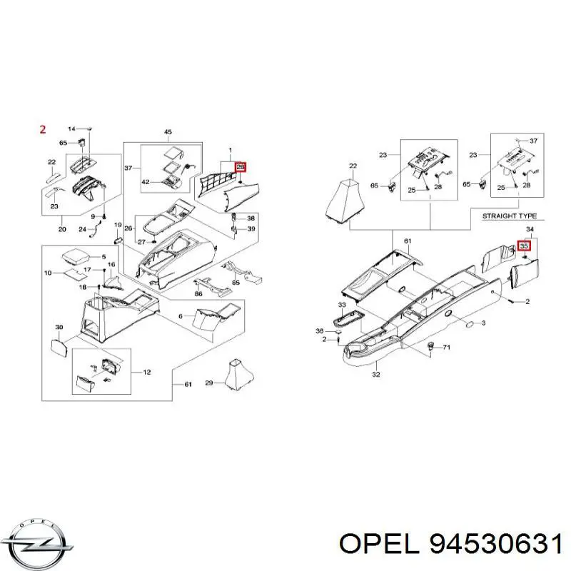  Opel 94530631 ціна, від 0.15 USD