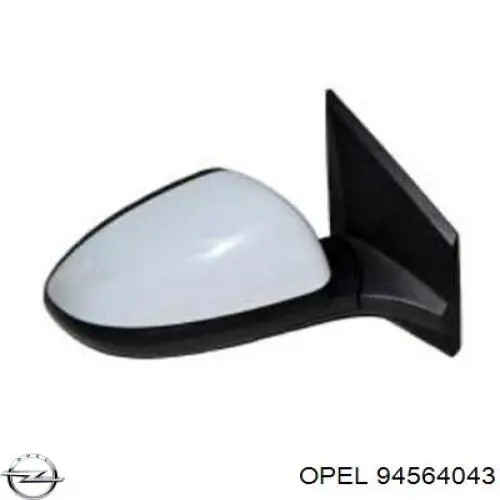 94564043 Opel Дзеркальний елемент лівий
