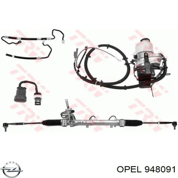 948091 Opel насос гідропідсилювача керма (гпк)