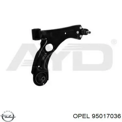 Важіль передньої підвіски нижній, правий Opel 95017036 ціна, від 64.62 USD