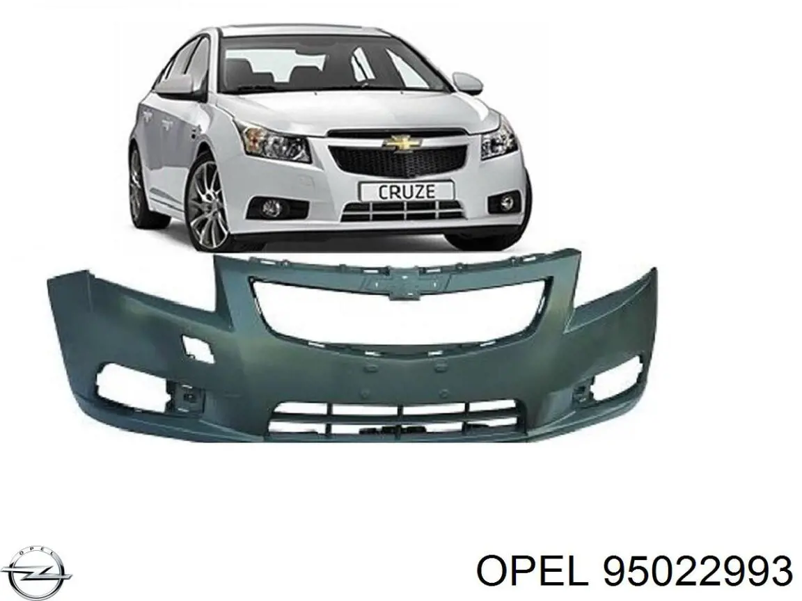 Передній бампер 95022993 Opel