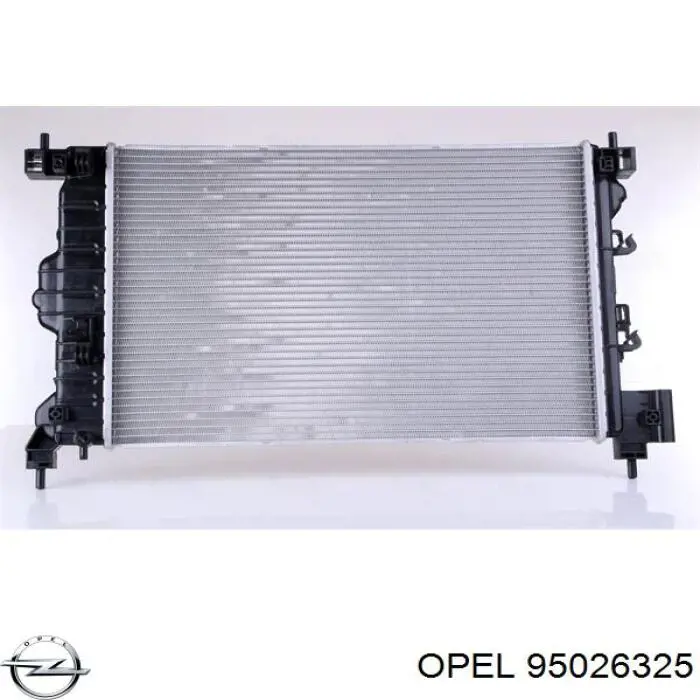 95026325 Opel Радіатор охолодження двигуна