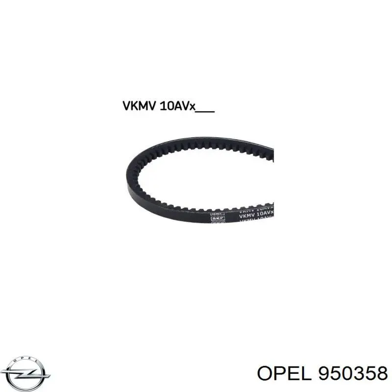 Купити 950358 Opel Ремінь генератора
