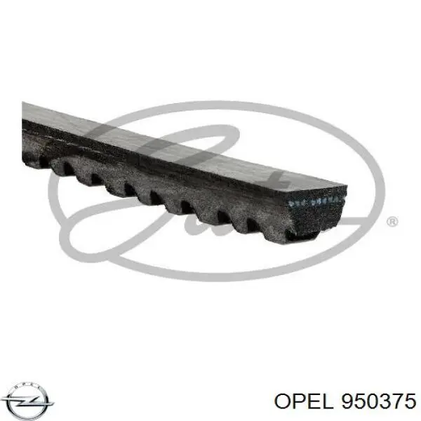 950375 Opel ремінь приводний, агрегатів