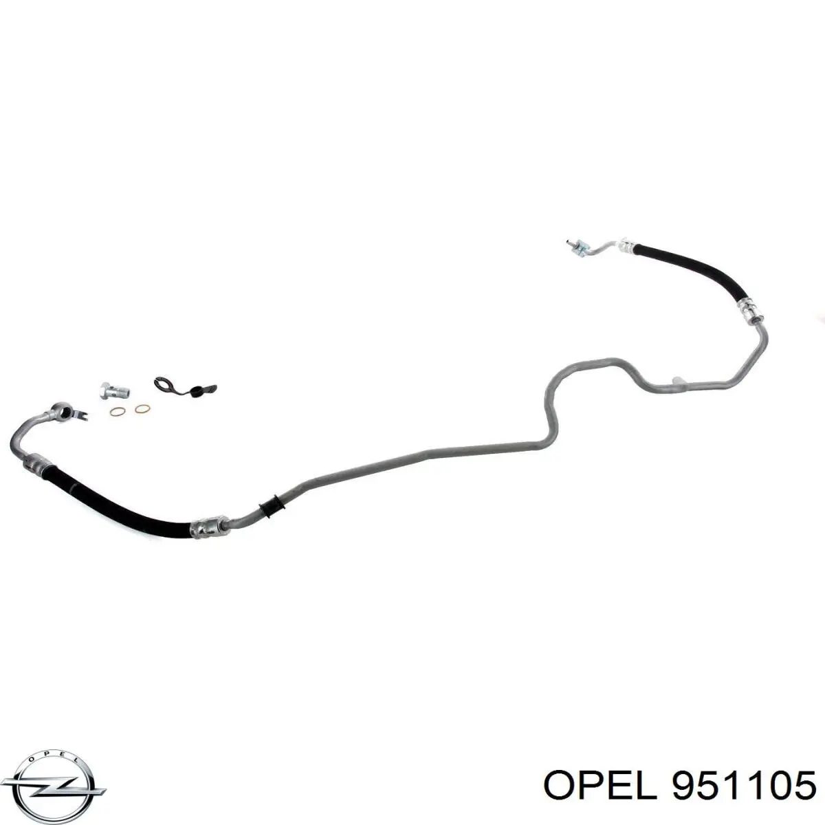 951105 Opel шланг гпк, високого тиску гідропідсилювача керма (рейки)