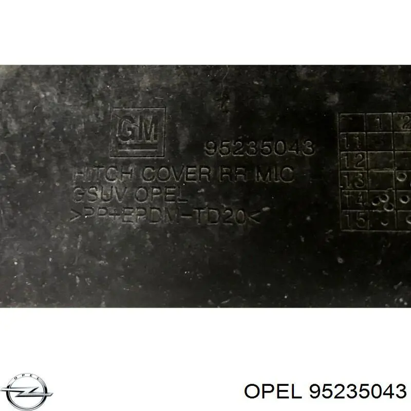 95235043 Opel 