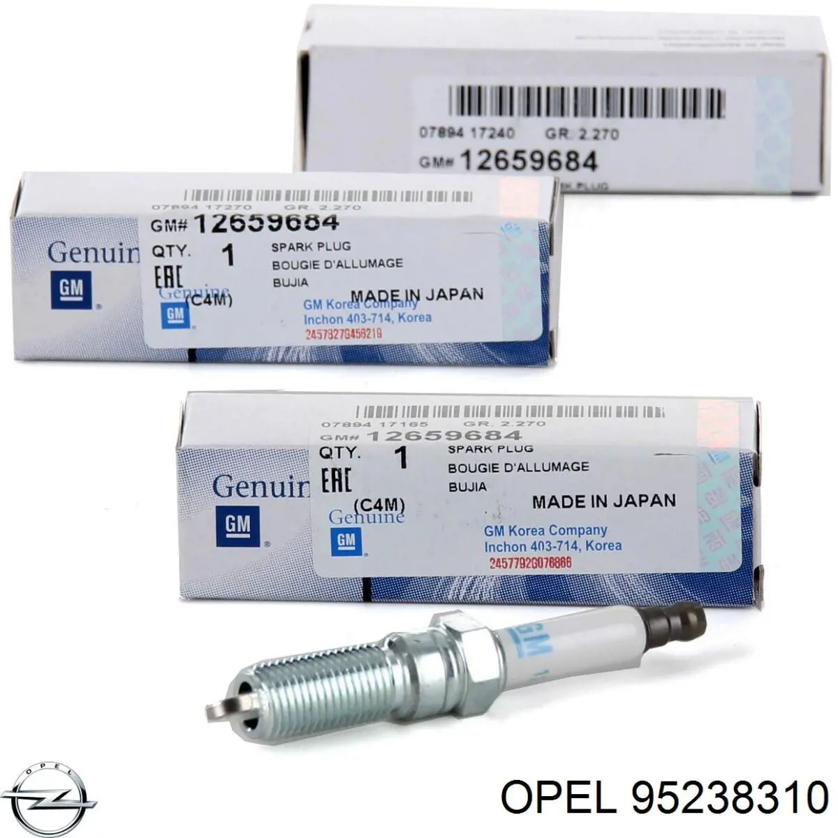 Повітряний фільтр 95238310 Opel