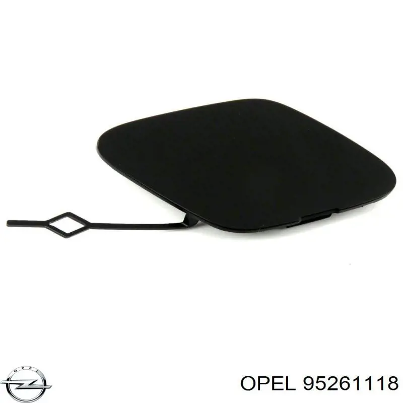 95261118 Opel Заглушка бампера буксирувального гака, передня