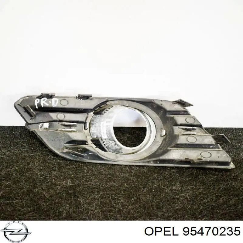 Заглушка, решітка протитуманних фар бампера переднього, права Opel 95470235 ціна, від 25.31 USD