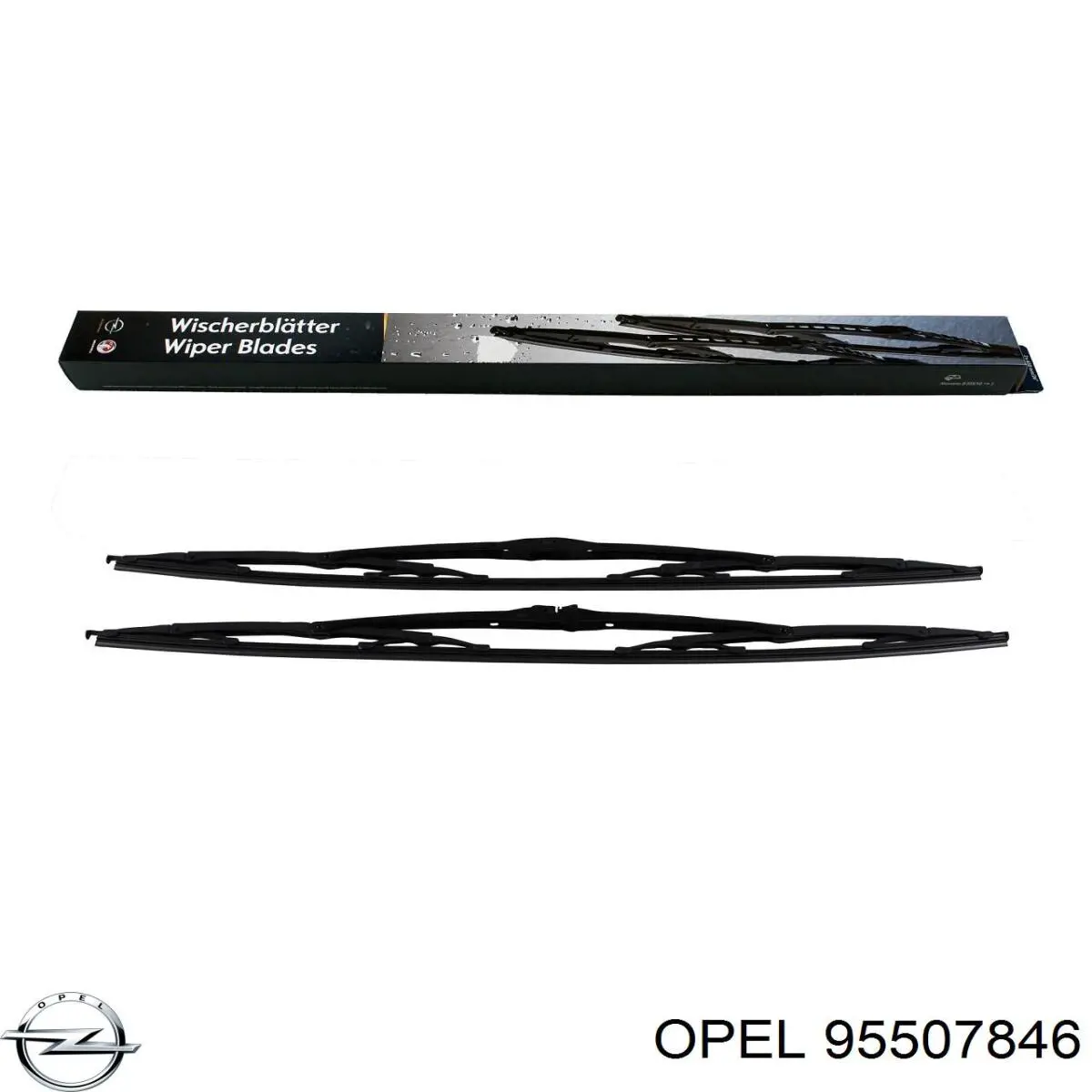 Гумка склоочисника водійська 95507846 Opel