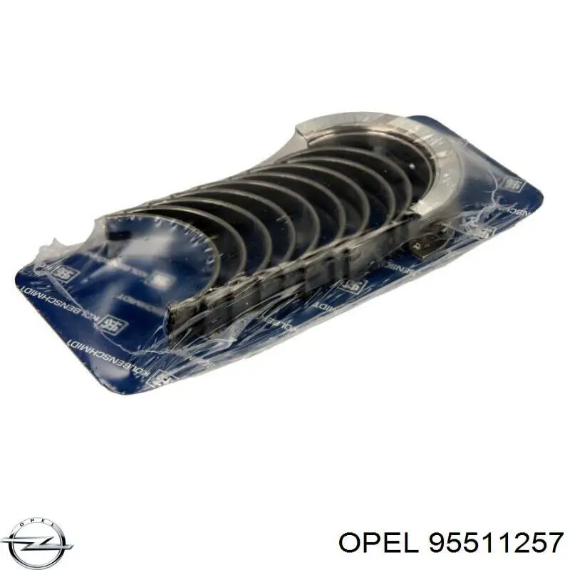 Вкладиші коленвала, корінні, комплект, стандарт (STD) Opel 95511257 ціна, від 34.73 USD