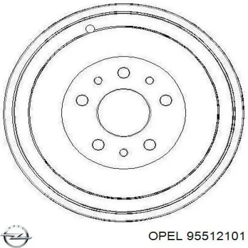 95512101 Opel барабан гальмівний задній