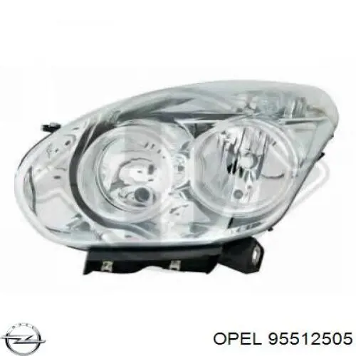 95512505 Opel Фара дальнього світла в зборі