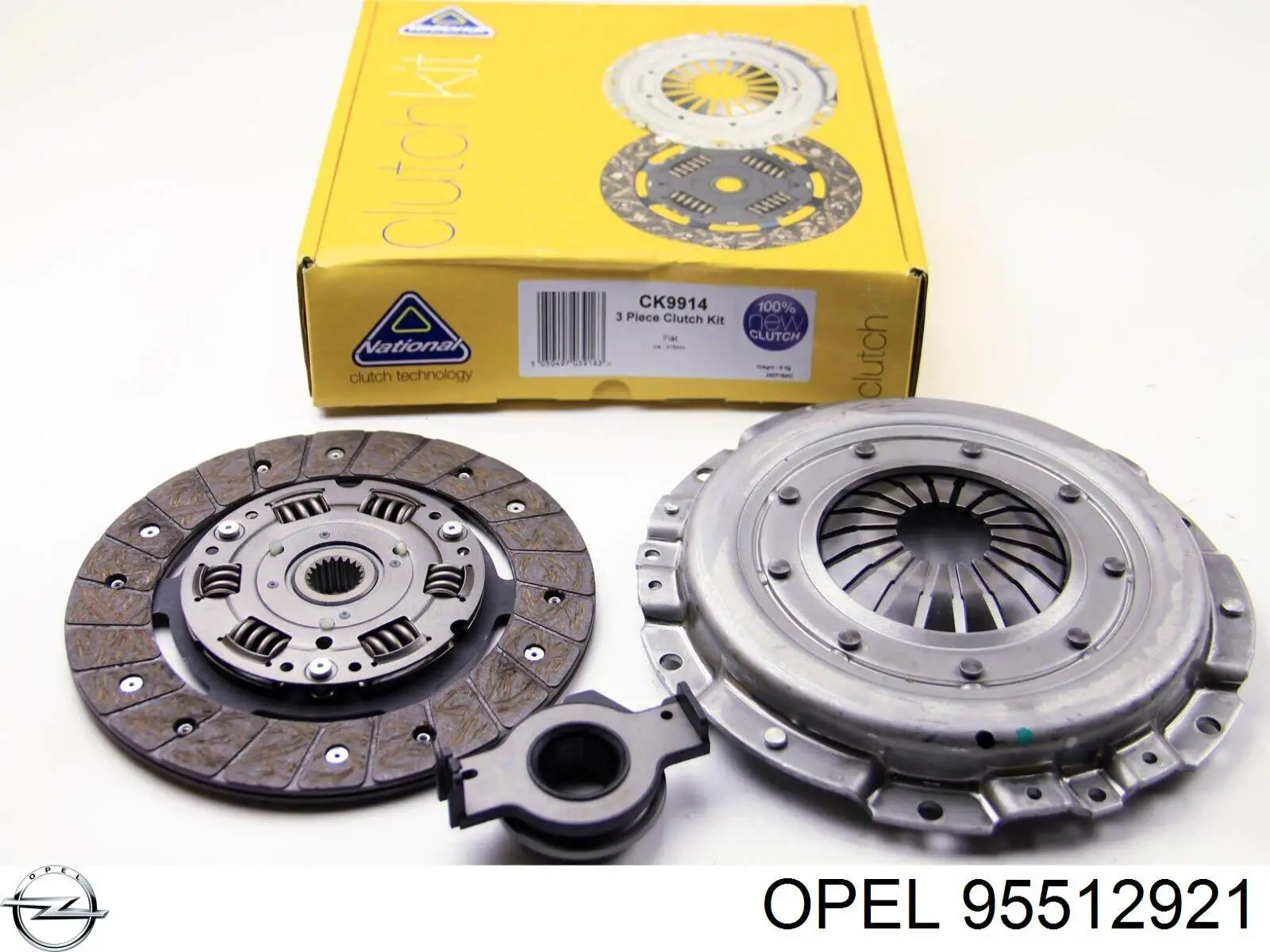 Купити 95512921 Opel Комплект зчеплення (диск, корзина, підшипник)