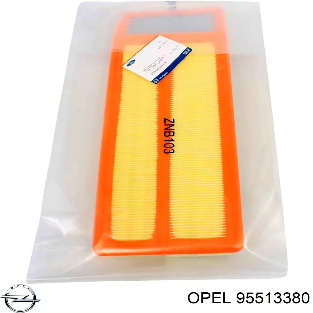 95513380 Opel Повітряний фільтр двигуна