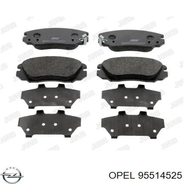 95514525 Opel колодки гальмівні передні, дискові