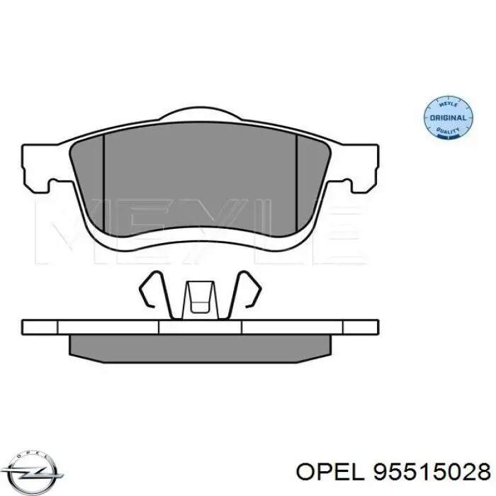 Гальмівні колодки Opel 95515028 ціна, від 34.45 USD