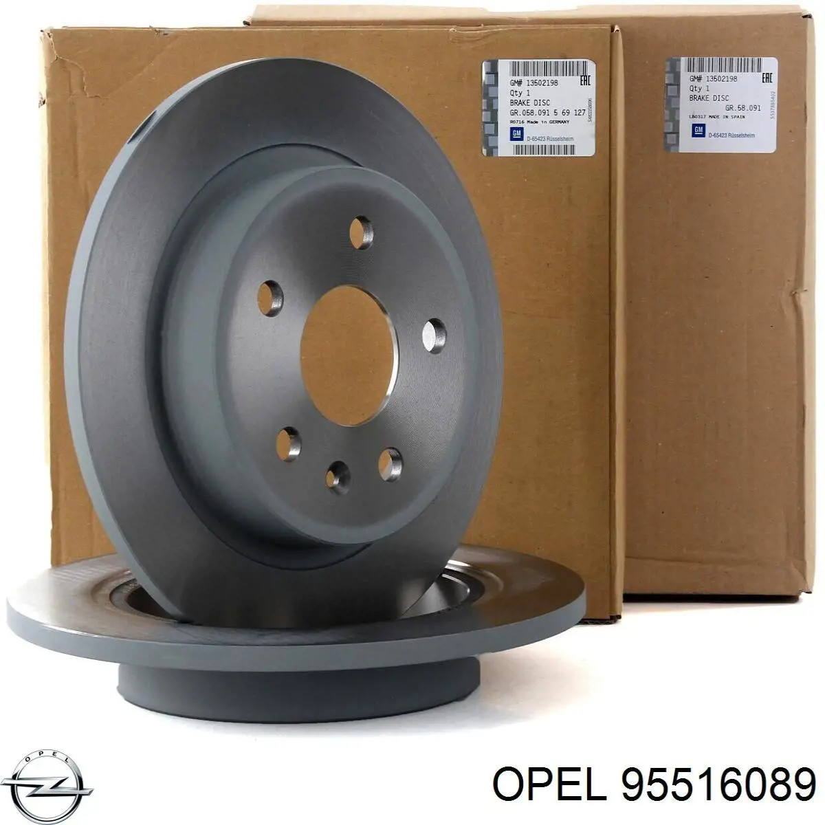 Диск гальмівний передній Opel 95516089