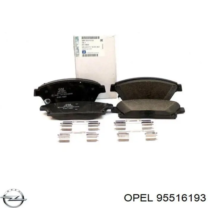 Гальмівні колодки Opel 95516193 ціна, від 25.31 USD