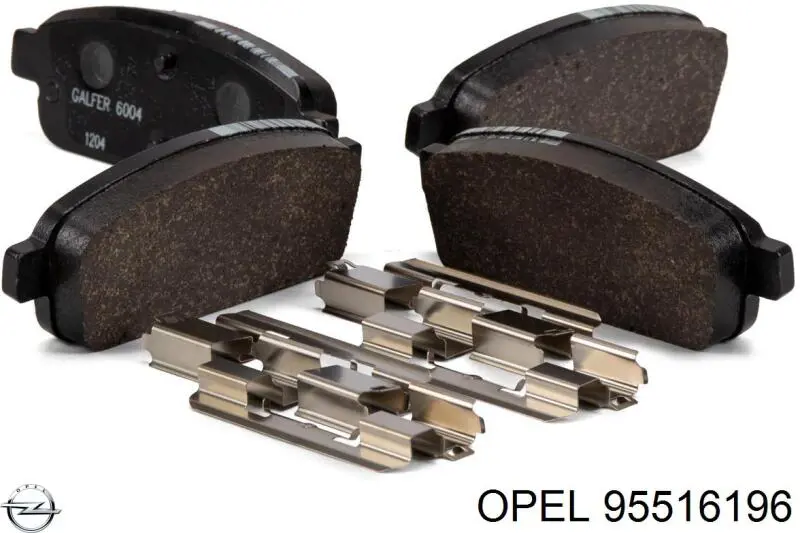 Задні гальмівні колодки Opel 95516196 ціна, від 20.34 USD