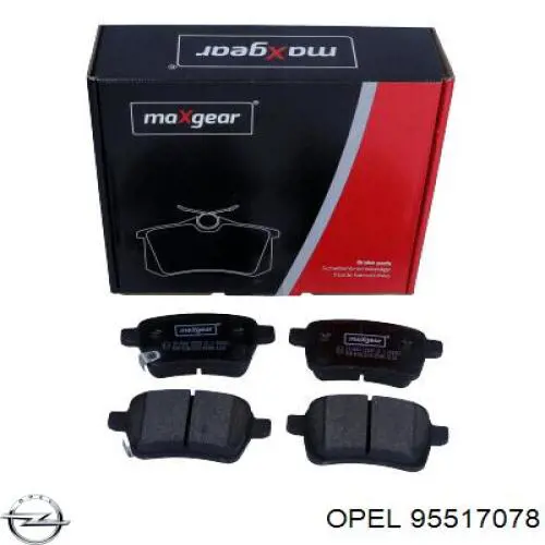 Гальмівні колодки Opel 95517078 ціна, від 23.51 USD