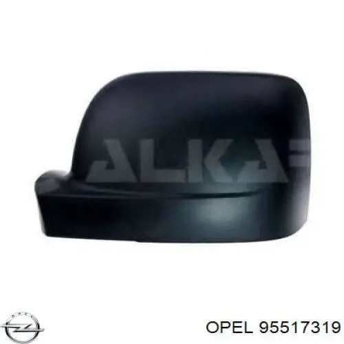 Праве бічне дзеркало Opel 95517319 ціна, від 71.67 USD