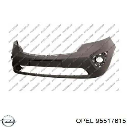 Купити 95517615 Opel Бампер задній, ліва частина