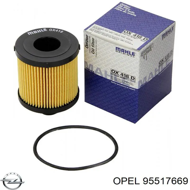 Масляний фільтр двигуна Opel 95517669 ціна, від 6.52 USD