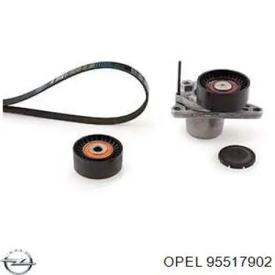 Ремінь приводний, агрегатів, комплект 95517902 Opel