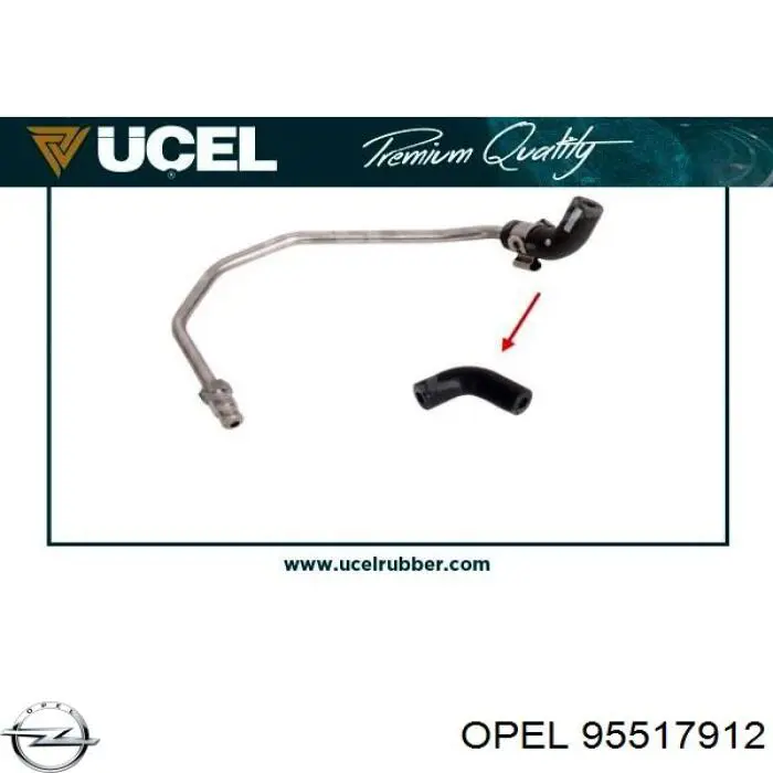 Купити 95517912 Opel Трубка датчика тиску вихлопних газів