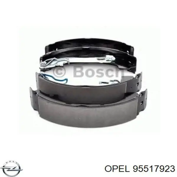 95517923 Opel Колодки гальмівні задні, барабанні