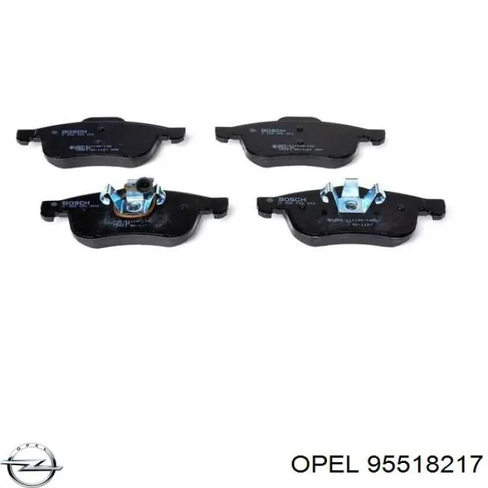Гальмівні колодки Opel 95518217 ціна, від 34.61 USD