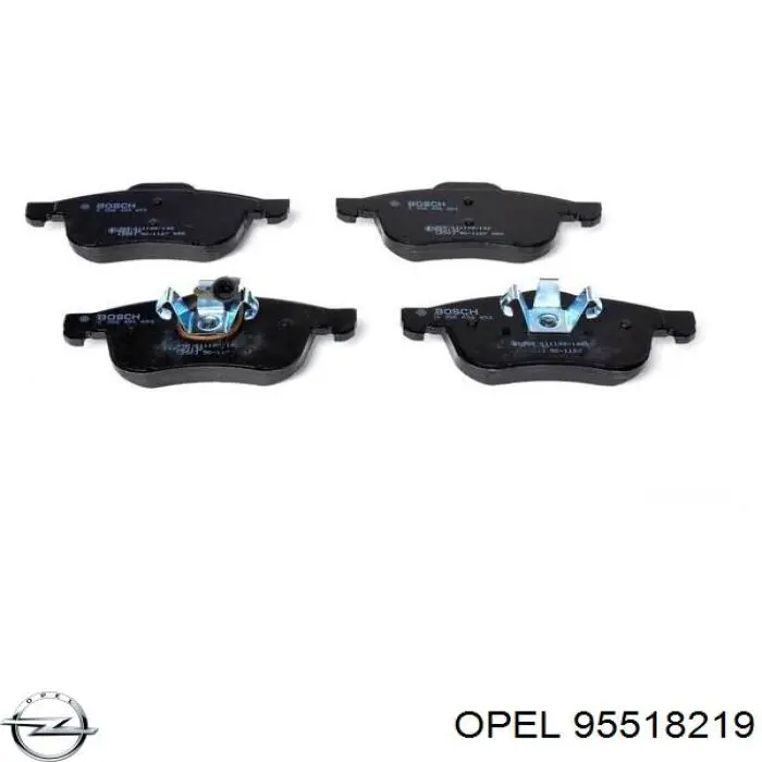 95518219 Opel Передні гальмівні колодки